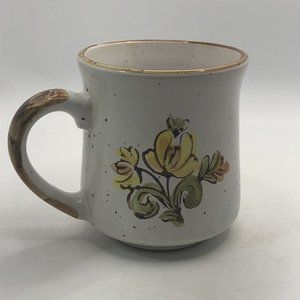 MJP casualstone mug flower speckled Korea vintage cup